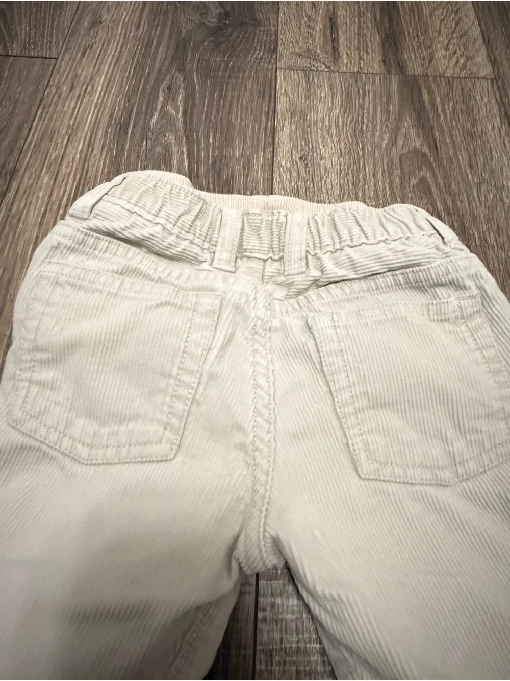 Baby Gap Baby White Ivory Corduroy Pants 18-24 Months Adjustable Waist